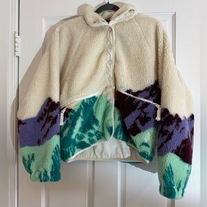 Free People Movement Hit The Slopes Printed Jacket in Sunrise Summit, XS
